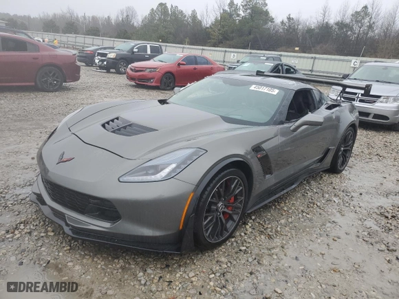2016 Chevrolet Corvette Z06 2LZ with VIN 1G1YS2D63G5608866, listed as a Copart auction lot 45017105 with 0 mi miles and Salvage Title. Bid and sale history available at carsss.com. Image 1.