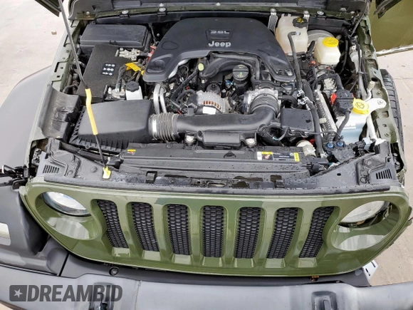 2021 Jeep Wrangler Unlimited Sport S with VIN 1C4HJXDG7MW708491, listed as a Copart auction lot 54859865 with 8,319 mi miles and Clean Title. Bid and sale history available at carsss.com. Image 12.