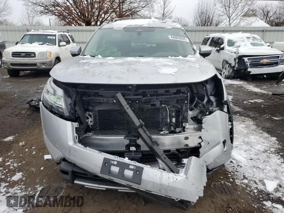 2023 Nissan Pathfinder Platinum with VIN 5N1DR3DK7PC262574, listed as a Copart auction lot 44063835 with 13,480 mi miles and Salvage title. Bid and sale history available at DreamBid. Image 5.