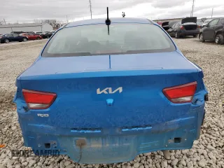 2022 Kia Rio S with VIN 3KPA24AD6NE468983, listed as a Copart auction lot 48942485 with 83,878 mi miles and Salvage Title. Bid and sale history available at carsss.com. Image 6.