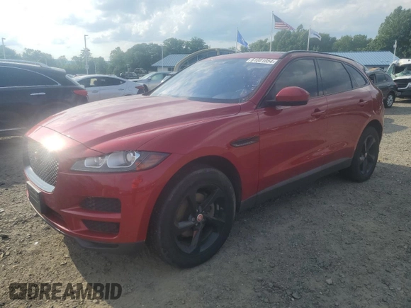 2018 Jaguar F-Pace 20d Premium with VIN SADCJ2FN1JA240134, listed as a Copart auction lot 61081054 with 68,674 mi miles and Clean Title. Bid and sale history available at DreamBid. Image 1.