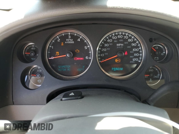 2014 Chevrolet Tahoe LT with VIN 1GNSCBE09ER118630, listed as a Copart auction lot 58906965 with 92,734 mi miles and Salvage title. Bid and sale history available at DreamBid. Image 9.