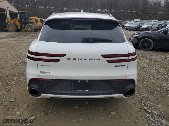 2024 Genesis GV70 3.5T Sport with VIN 5NMMCDTC8RH001495, listed as a Copart auction lot 80622004 with 42,202 mi miles and Salvage Title. Bid and sale history available at carsss.com. Image 6.