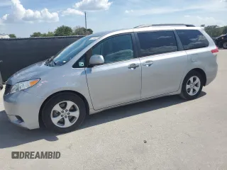 2012 Toyota Sienna LE AAS with VIN 5TDKK3DC7CS238373, listed as a Copart auction lot 61186245 with 200,950 mi miles and Salvage title. Bid and sale history available at DreamBid. Image 1.