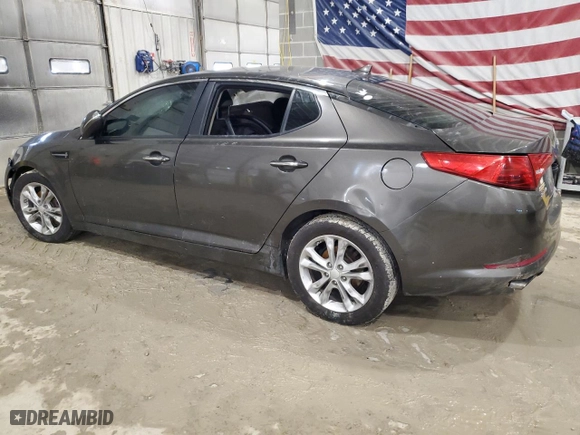 2013 Kia Optima LX with VIN 5XXGM4A71DG223934, listed as a Copart auction lot 47485565 with 161,585 mi miles and Salvage Title. Bid and sale history available at carsss.com. Image 2.