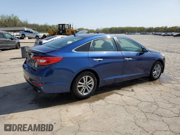 2017 Hyundai Sonata 2.4L with VIN 5NPE24AF3HH507211, listed as a Copart auction lot 51183995 with 107,073 mi miles and Salvage Title. Bid and sale history available at carsss.com. Image 3.
