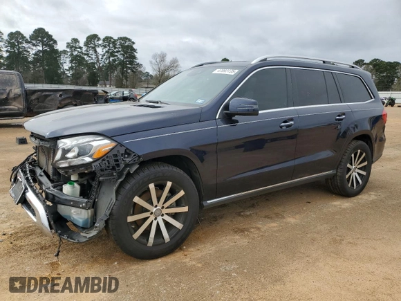 2017 Mercedes-Benz GLS 450 with VIN 4JGDF6EE6HA866956, listed as a Copart auction lot 47893135 with 86,817 mi miles and Salvage title. Bid and sale history available at DreamBid. Image 1.
