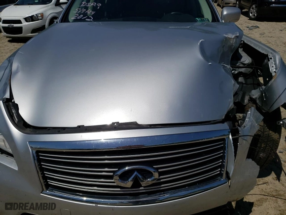 2012 Infiniti M37 with VIN JN1BY1AR5CM395829, listed as a Copart auction lot 56602914 with 0 mi miles and Salvage Title. Bid and sale history available at carsss.com. Image 11.