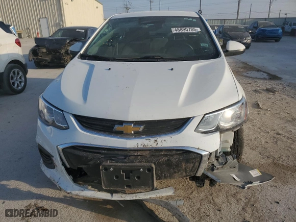 2017 Chevrolet Sonic LT with VIN 1G1JD5SH1H4127880, listed as a Copart auction lot 48890705 with 27,710 mi miles and Salvage Title. Bid and sale history available at carsss.com. Image 5.