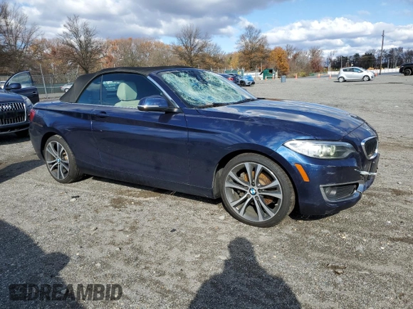 2016 BMW 2 Series 228i xDrive with VIN WBA1L9C52GV324665, listed as a Copart auction lot 80909464 with 65,796 mi miles and Salvage Title. Bid and sale history available at carsss.com. Image 4.