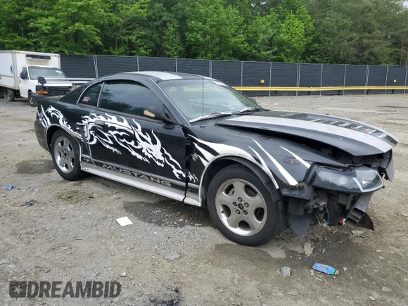1999 Ford Mustang with VIN 1FAFP4040XF146055, listed as a Copart auction lot 55977035 with Not provided miles and Salvage title. Bid and sale history available at DreamBid. Image 4.