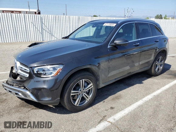 2021 Mercedes-Benz GLC 300 with VIN W1N0G8EB6MF914303, listed as a Copart auction lot 57178855 with 36,767 mi miles and Salvage title. Bid and sale history available at DreamBid. Image 1.