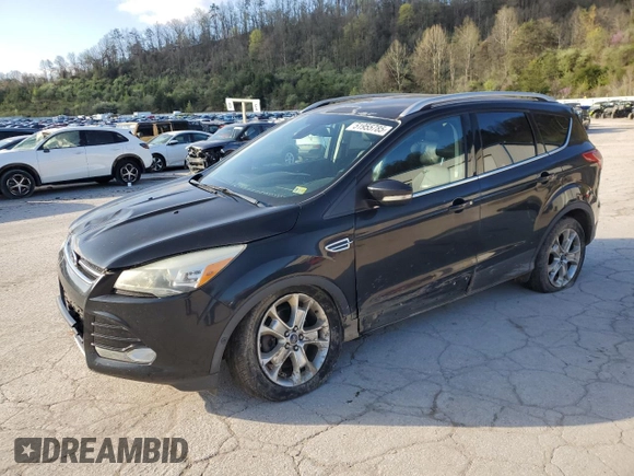 2014 Ford Escape Titanium with VIN 1FMCU9J94EUE57909, listed as a Copart auction lot 51955785 with 154,819 mi miles and Salvage Title. Bid and sale history available at DreamBid. Image 1.