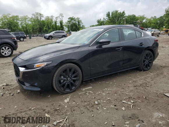 2024 Mazda 3 S Select Sport with VIN 3MZBPABM6RM403613, listed as a Copart auction lot 57187045 with 19,546 mi miles and Salvage title. Bid and sale history available at DreamBid. Image 1.