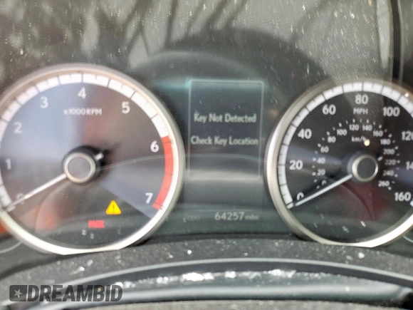 2020 Lexus NX 300 F Sport with VIN JTJSARBZXL2176260, listed as a Copart auction lot 57898055 with 64,257 mi miles and Salvage title. Bid and sale history available at DreamBid. Image 9.