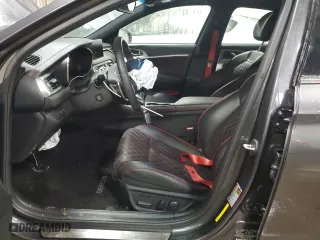 2022 Genesis G70 3.3T with VIN KMTG54TE7NU084124, listed as a Copart auction lot 50022085 with 22,338 mi miles and Salvage Title. Bid and sale history available at carsss.com. Image 7.