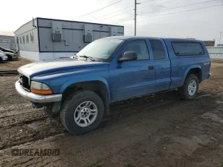 2004 Dodge Dakota SLT with VIN 1D7HG42N74S687010, listed as a Copart auction lot 46984265 with 249,297 mi miles and Salvage Title. Bid and sale history available at carsss.com. Image 1.