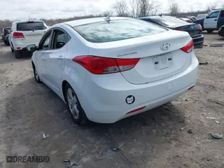 2012 Hyundai Elantra GLS PZEV with VIN 5NPDH4AE9CH150837, listed as a IAAI auction lot 41888818 with 86,210 mi miles. Bid and sale history available at carsss.com. Image 3.