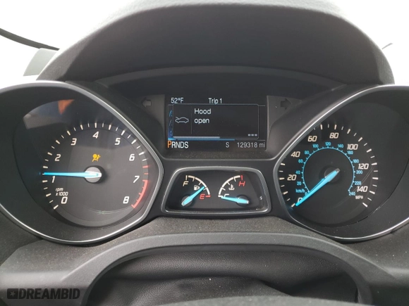 2015 Ford Escape Titanium with VIN 1FMCU9JX9FUA47011, listed as a Copart auction lot 45378845 with 129,318 mi miles and Salvage Title. Bid and sale history available at carsss.com. Image 9.