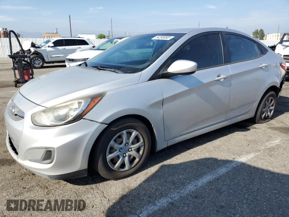 2014 Hyundai Accent GLS with VIN KMHCT4AE5EU652761, listed as a Copart auction lot 54395895 with 281,924 mi miles and Clean Title. Bid and sale history available at carsss.com. Image 1.