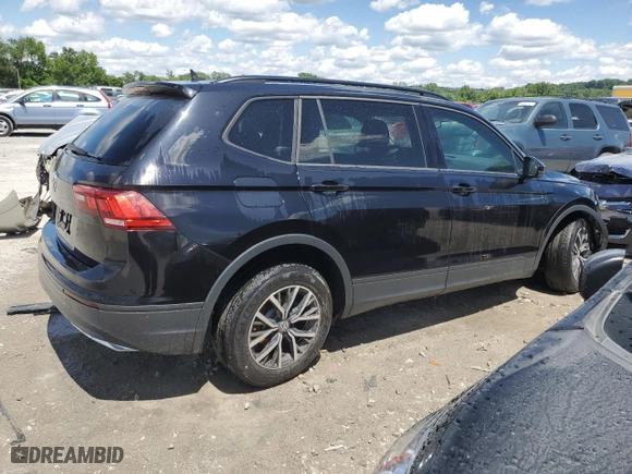 2021 Volkswagen Tiguan S with VIN 3VV1B7AX3MM025109, listed as a Copart auction lot 55198384 with 44,558 mi miles and Salvage Title. Bid and sale history available at carsss.com. Image 3.