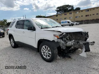 2019 Chevrolet Traverse LS with VIN 1GNEVFKW3KJ264085, listed as a Copart auction lot 46819225 with 69,879 mi miles and Non Repairable. Bid and sale history available at carsss.com. Image 4.