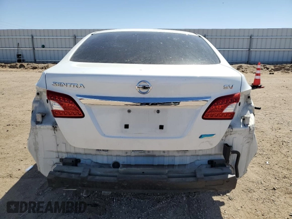 2013 Nissan Sentra S with VIN 3N1AB7AP2DL698786, listed as a Copart auction lot 54260425 with 108,433 mi miles and Salvage Title. Bid and sale history available at DreamBid. Image 6.