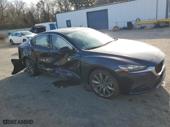 2021 Mazda Mazda6 Grand Touring with VIN JM1GL1TY5M1604611, listed as a Copart auction lot 88525615 with 27,442 mi miles and Salvage Title. Bid and sale history available at carsss.com. Image 4.