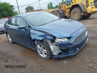2018 Ford Fusion SE with VIN 3FA6P0HD9JR192927, listed as a IAAI auction lot 42616919 with 90,623 mi miles and . Bid and sale history available at DreamBid. Image 1.