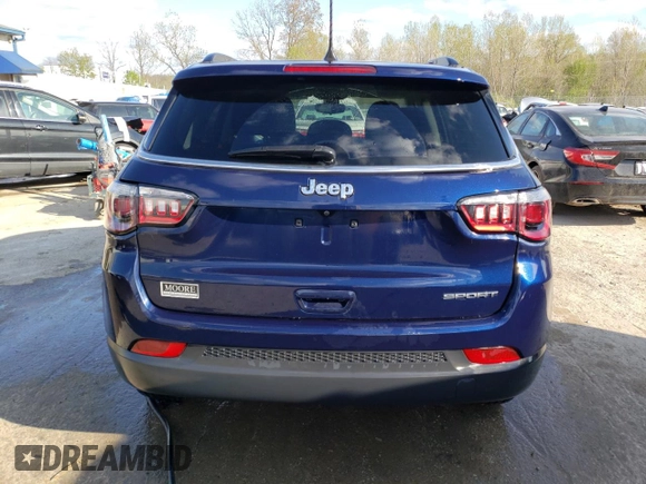 2021 Jeep Compass Sport с VIN 3C4NJCAB3MT526748, выставлен на аукционе Copart как лот 52752075 с пробегом 47 858 миль миль и Списание • Salvage title. История ставок и продаж доступна на DreamBid. Изображение 6.