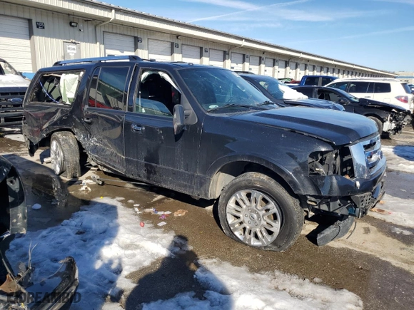 2014 Ford Expedition EL Limited with VIN 1FMJK1K51EEF18668, listed as a Copart auction lot 87593215 with 217,017 mi miles and Salvage Title. Bid and sale history available at carsss.com. Image 4.