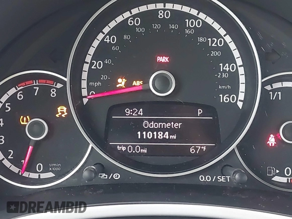 2015 Volkswagen Beetle 1.8T w/Tech with VIN 3VW517AT9FM802294, listed as a IAAI auction lot 41516005 with 110,184 mi miles and . Bid and sale history available at DreamBid. Image 15.