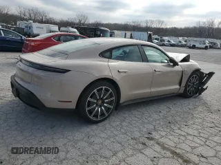 2022 Porsche Taycan z VIN WP0AA2Y10NSA13050, wystawiony jako Copart lot #82279554 z przebiegiem Nie podano mil oraz Szkoda całkowita • Salvage title. Historia ofert i sprzedaży dostępna na DreamBid. Obrazek 3.