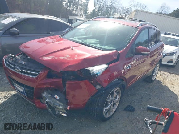 2016 Ford Escape Titanium with VIN 1FMCU0J93GUB11073, listed as a IAAI auction lot 41751349 with 92,000 mi miles. Bid and sale history available at carsss.com. Image 2.