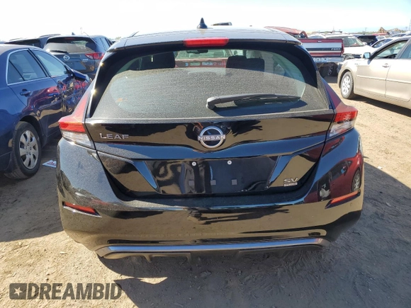 2025 Nissan LEAF SV Plus with VIN 1N4CZ1CV6SC557910, listed as a Copart auction lot 73062344 with 247 mi miles and Salvage Title. Bid and sale history available at carsss.com. Image 6.
