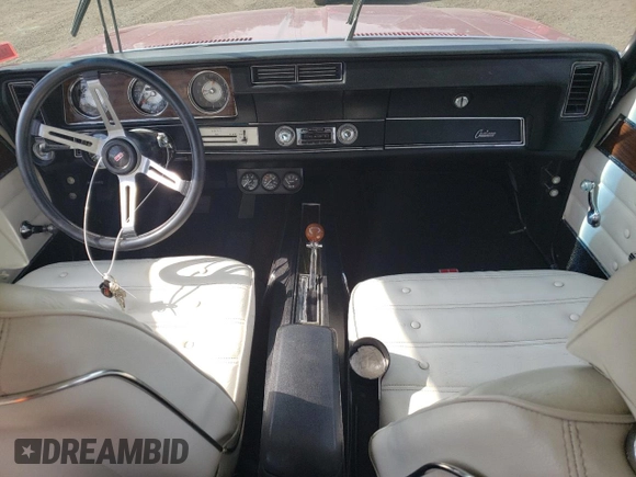 1972 Oldsmobile Cutlass with VIN 3F87H2G120938, listed as a Copart auction lot 74329074 with 49,120 mi miles and Salvage Title. Bid and sale history available at DreamBid. Image 8.
