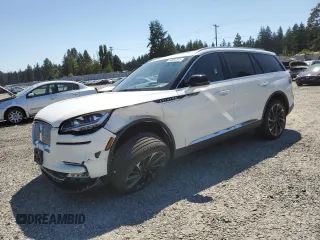 2022 Lincoln Aviator Reserve with VIN 5LM5J7XC3NGL21744, listed as a Copart auction lot 62887815 with 33,714 mi miles and Salvage title. Bid and sale history available at DreamBid. Image 1.