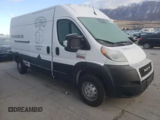 2022 Ram ProMaster Cargo with VIN 3C6MRVHG3NE124498, listed as a Copart auction lot 83543334 with 26,272 mi miles and Salvage Title. Bid and sale history available at DreamBid. Image 4.