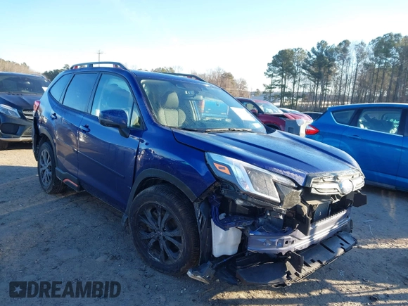 2024 Subaru Forester Sport with VIN JF2SKAEC7RH456119, listed as a IAAI auction lot 41405345 with 13,395 mi miles. Bid and sale history available at carsss.com. Image 1.