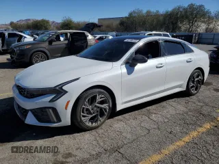 2025 Kia K5 GT-Line with VIN KNAG64J77S5306454, listed as a Copart auction lot 46196735 with 5,658 mi miles and Salvage Title. Bid and sale history available at carsss.com. Image 1.
