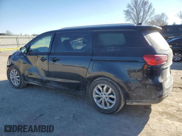 2020 Kia Sedona LX with VIN KNDMB5C10L6642216, listed as a Copart auction lot 84122934 with 92,017 mi miles and Salvage Title. Bid and sale history available at carsss.com. Image 2.