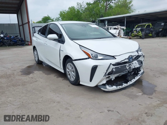 2022 Toyota Prius L Eco with VIN JTDKAMFUXN3157225, listed as a IAAI auction lot 39292379 with 59,333 mi miles and . Bid and sale history available at DreamBid. Image 1.