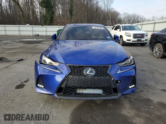 2017 Lexus IS with VIN JTHCM1D22H5024316, listed as a Copart auction lot 43528395 with 0 mi miles and Salvage Title. Bid and sale history available at carsss.com. Image 5.