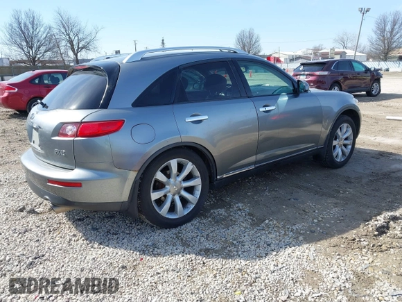 2004 Infiniti FX with VIN JNRBS08W94X404200, listed as a IAAI auction lot 41780095 with 148,802 mi miles. Bid and sale history available at carsss.com. Image 4.
