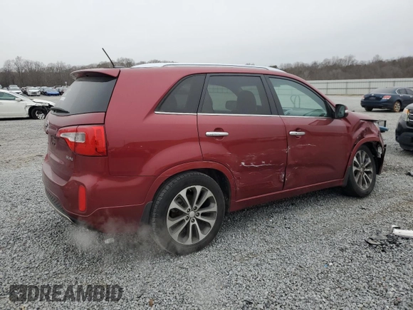 2015 Kia Sorento SX with VIN 5XYKW4A70FG637550, listed as a Copart auction lot 41366245 with 117,592 mi miles and Salvage Title. Bid and sale history available at carsss.com. Image 3.