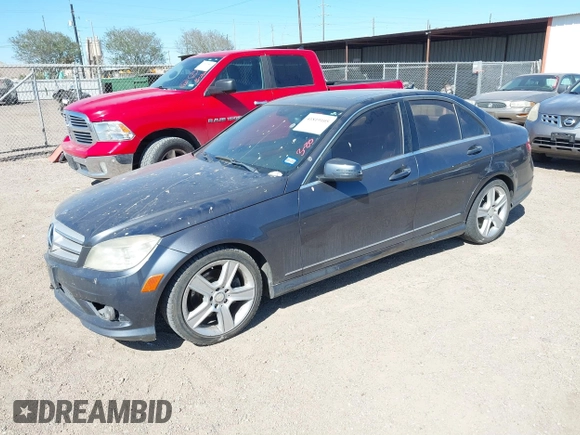 2010 Mercedes-Benz C-Class C 300 Sport with VIN WDDGF5EB1AR130862, listed as a IAAI auction lot 41819105 with 1 mi miles. Bid and sale history available at carsss.com. Image 2.