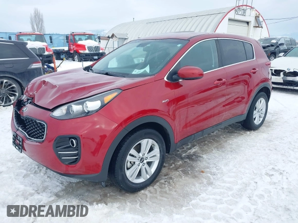 2018 Kia Sportage LX with VIN KNDPMCAC8J7324190, listed as a IAAI auction lot 41599162 with 41,573 mi miles. Bid and sale history available at carsss.com. Image 18.