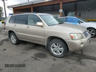 2006 Toyota Highlander Hybrid with VIN JTEEW21A360005821, listed as a Copart auction lot 47549735 with 221,559 mi miles and Salvage Title. Bid and sale history available at carsss.com. Image 4.
