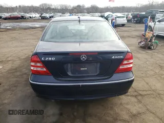 2006 Mercedes-Benz C 280 Luxury with VIN WDBRF92H66F809018, listed as a Copart auction lot 46589205 with 170,541 mi miles and Salvage Title. Bid and sale history available at DreamBid. Image 6.