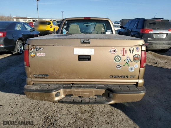 1999 Chevrolet S-10 LS with VIN 1GCCS144XXK130019, listed as a Copart auction lot 88783105 with NaN miles and Salvage Title. Bid and sale history available at carsss.com. Image 6.